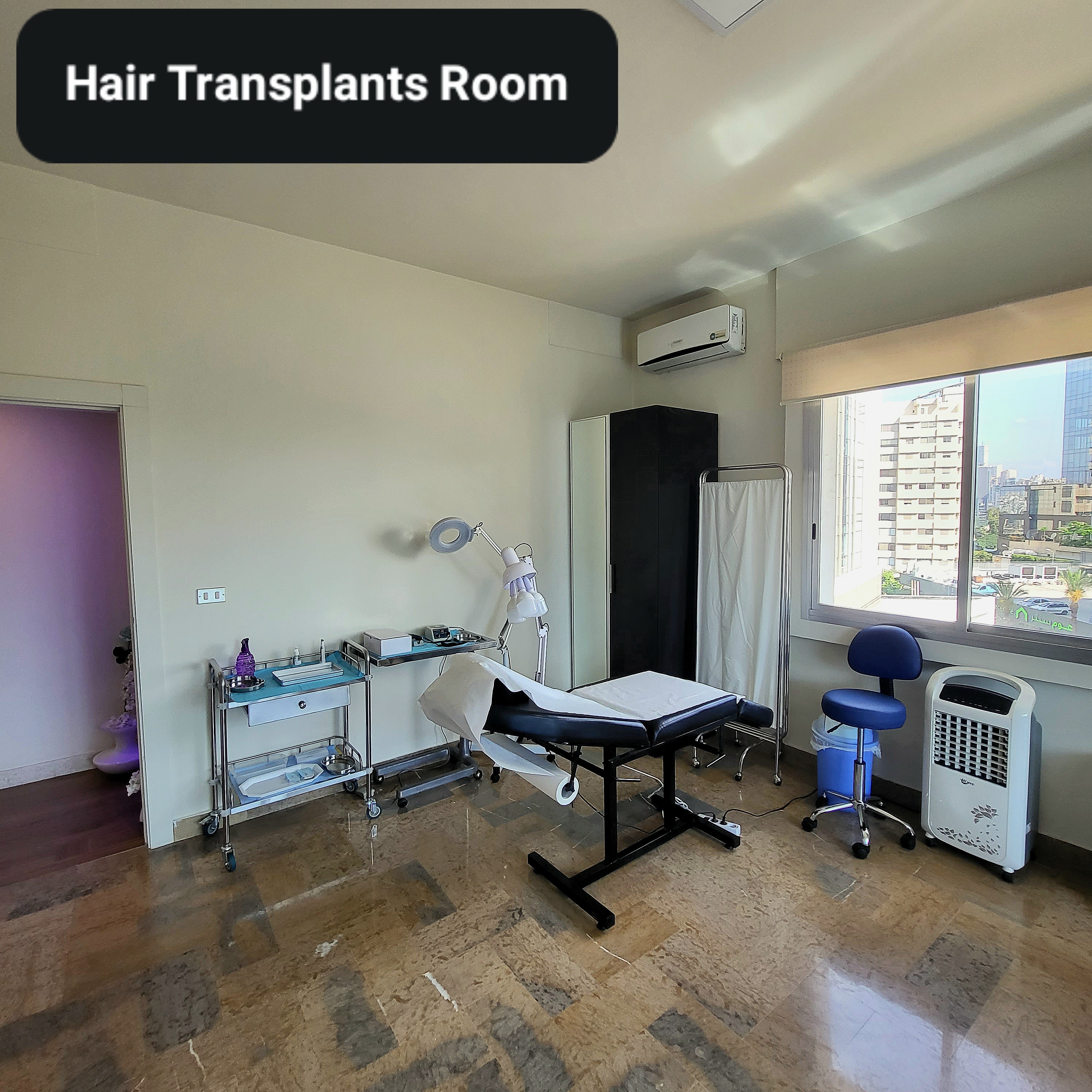Hair transplant and hair restoration room